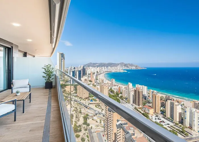Luxury On The 31St Floor, Sea Views, Spa And Pool Appartement Benidorm